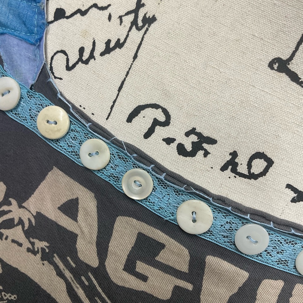 Multicolor Patchwork top with Fringe - image 3